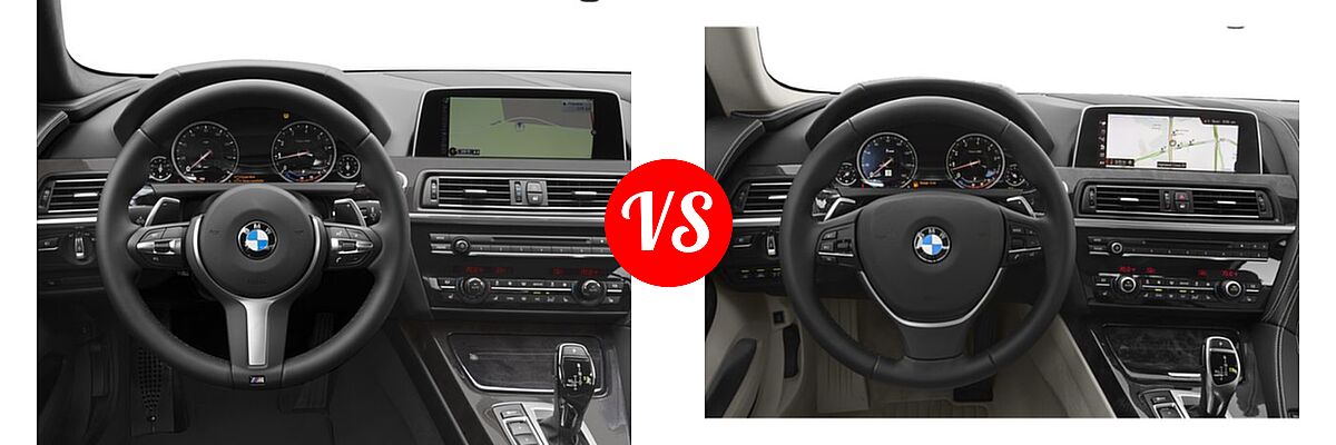 2018 BMW 6 Series Gran Coupe Sedan 640i / 640i xDrive vs. 2019 BMW 6 Series Gran Coupe Sedan 640i / 640i xDrive - Dashboard Comparison