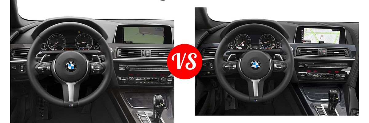 2018 BMW 6 Series Gran Coupe Sedan 640i / 640i xDrive vs. 2019 BMW 6 Series Gran Coupe Sedan 650i / 650i xDrive - Dashboard Comparison