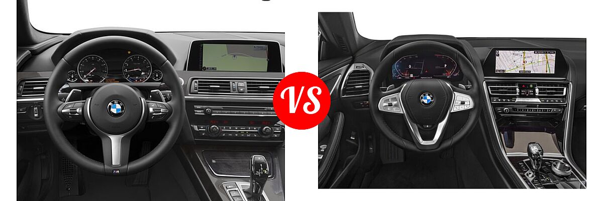 2018 BMW 6 Series Gran Coupe Sedan 640i / 640i xDrive vs. 2021 BMW 8 Series Sedan 840i - Dashboard Comparison