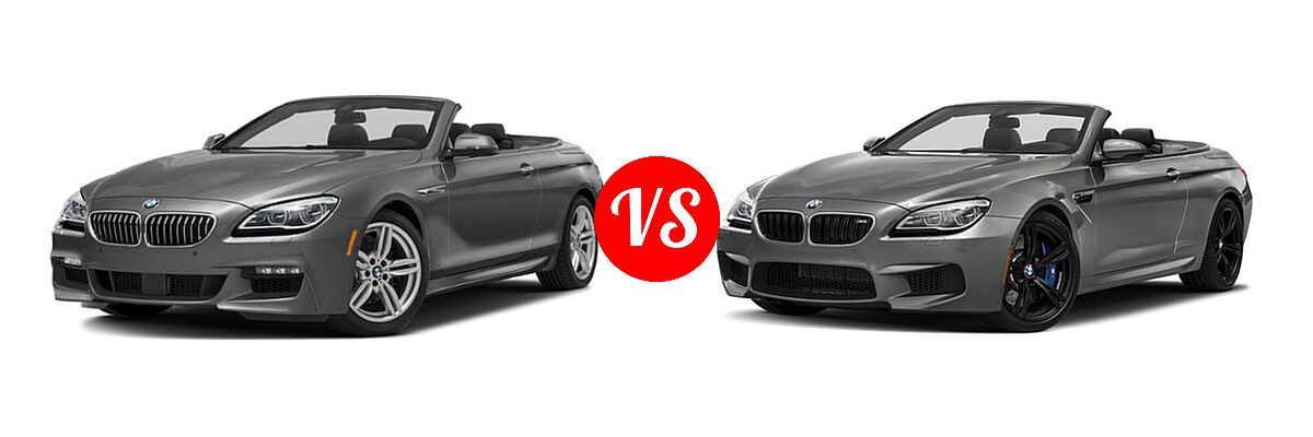 2018 BMW 6 Series Convertible 640i / 640i xDrive vs. 2018 BMW M6 Convertible Convertible - Front Left Comparison