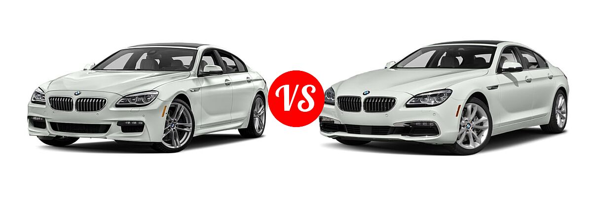 2018 BMW 6 Series Gran Coupe Sedan 650i / 650i xDrive vs. 2019 BMW 6 Series Gran Coupe Sedan 640i / 640i xDrive - Front Left Comparison