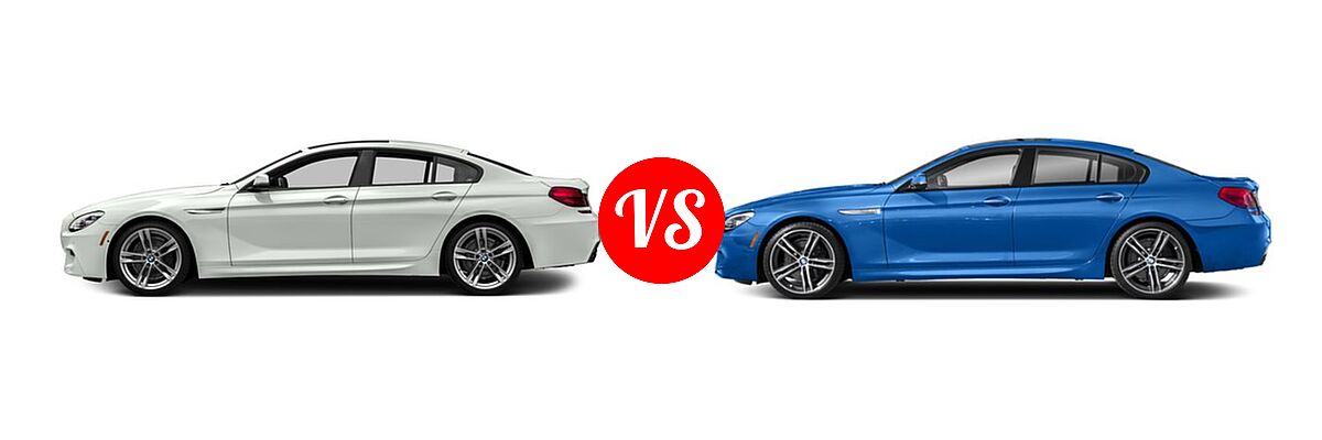 2018 BMW 6 Series Gran Coupe Sedan 650i / 650i xDrive vs. 2019 BMW 6 Series Gran Coupe Sedan 650i / 650i xDrive - Side Comparison