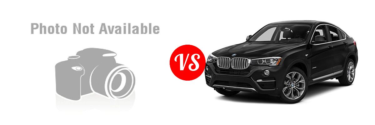 2016 BMW X3 SUV sDrive28i / xDrive28i / xDrive35i vs. 2016 BMW X4 SUV xDrive28i / xDrive35i - Front Left Comparison