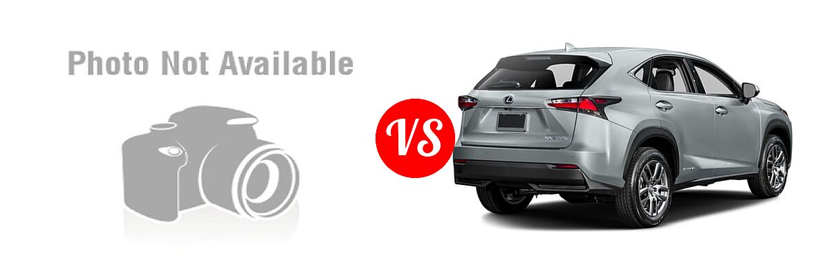 2016 BMW X3 SUV sDrive28i / xDrive28i / xDrive35i vs. 2016 Lexus NX 300h SUV AWD 4dr / FWD 4dr - Rear Right Comparison