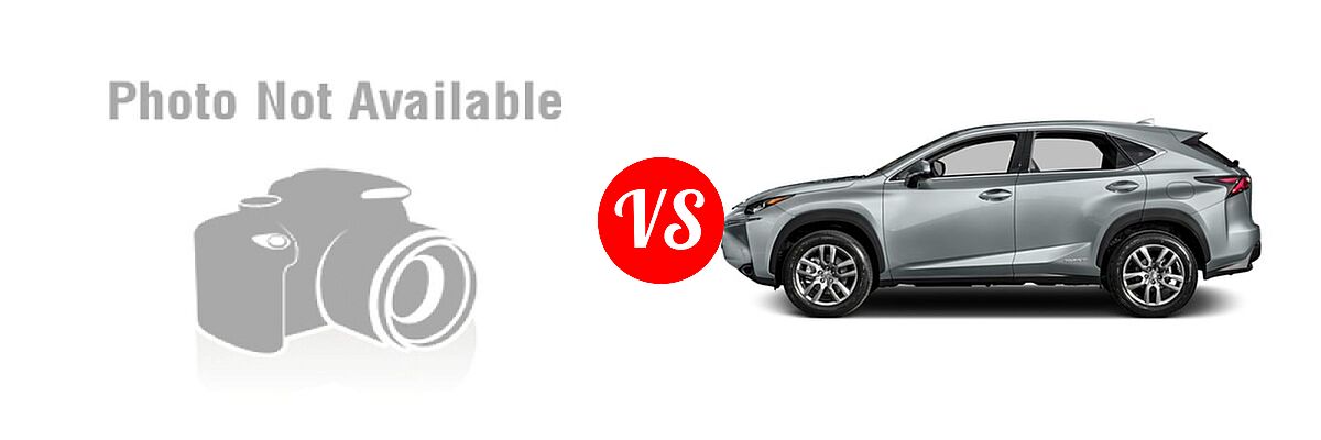 2016 BMW X3 SUV Diesel xDrive28d vs. 2016 Lexus NX 300h SUV AWD 4dr / FWD 4dr - Side Comparison