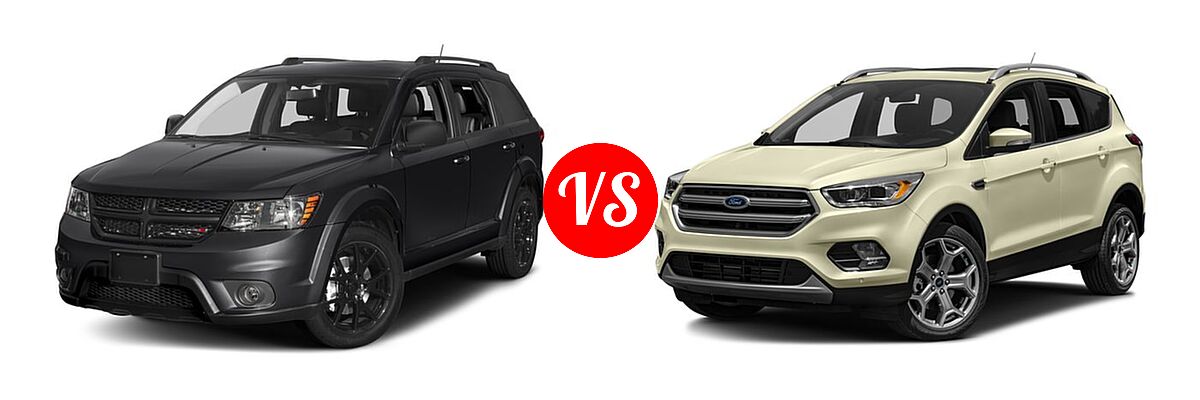 2017 Dodge Journey SUV GT vs. 2017 Ford Escape SUV Titanium - Front Left Comparison