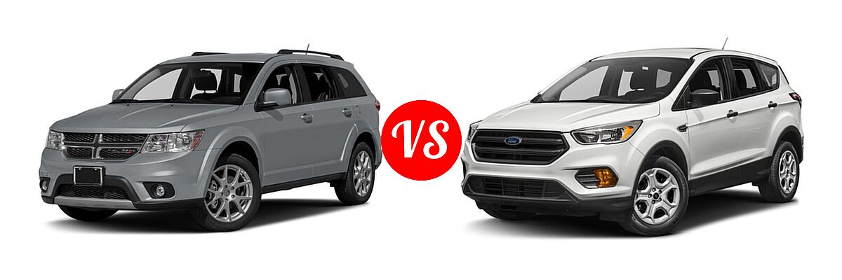 2017 Dodge Journey SUV SXT vs. 2017 Ford Escape SUV S / SE - Front Left Comparison
