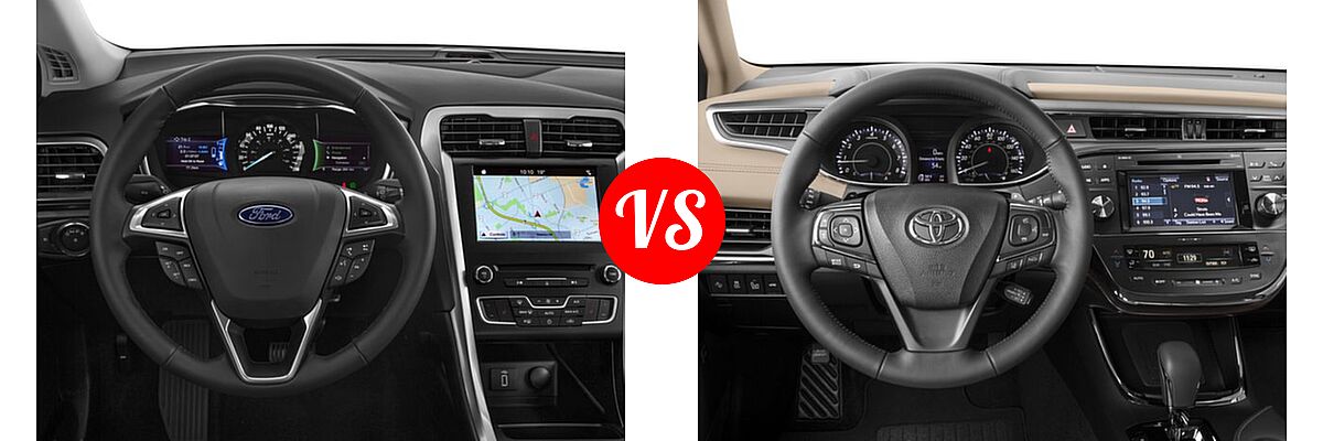 2017 Ford Fusion Energi Sedan SE vs. 2017 Toyota Avalon Sedan Limited - Dashboard Comparison