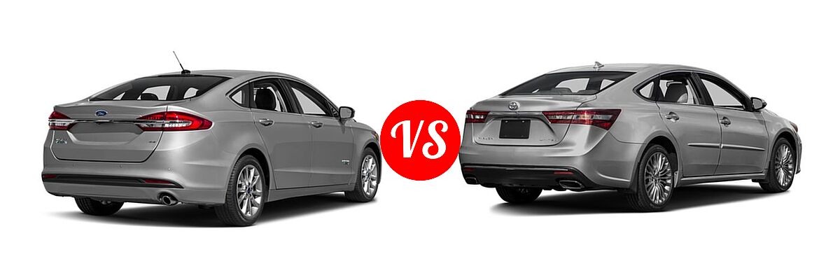 2017 Ford Fusion Energi Sedan SE vs. 2017 Toyota Avalon Sedan Limited - Rear Right Comparison
