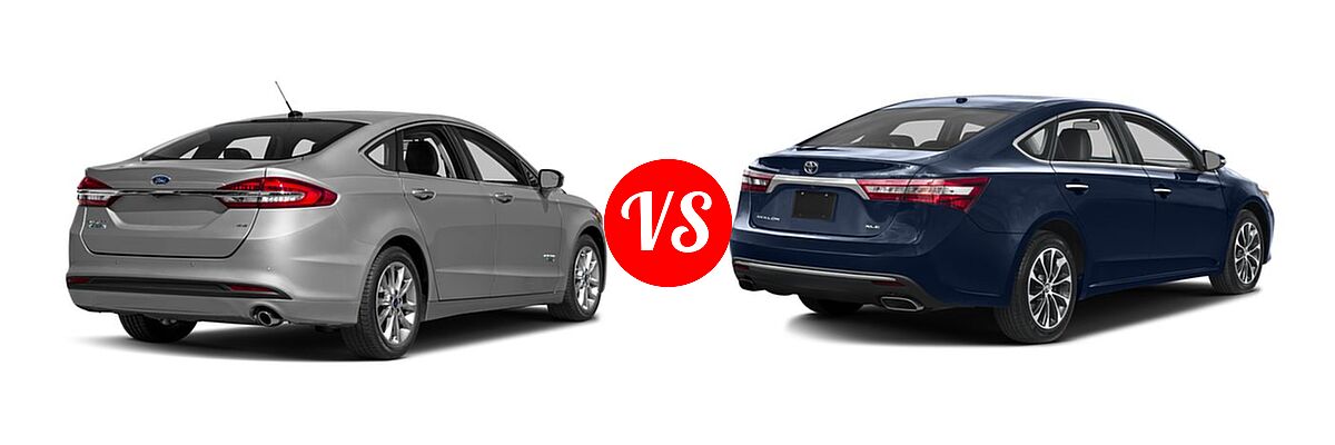 2017 Ford Fusion Energi Sedan SE vs. 2017 Toyota Avalon Sedan Touring / XLE / XLE Plus / XLE Premium - Rear Right Comparison