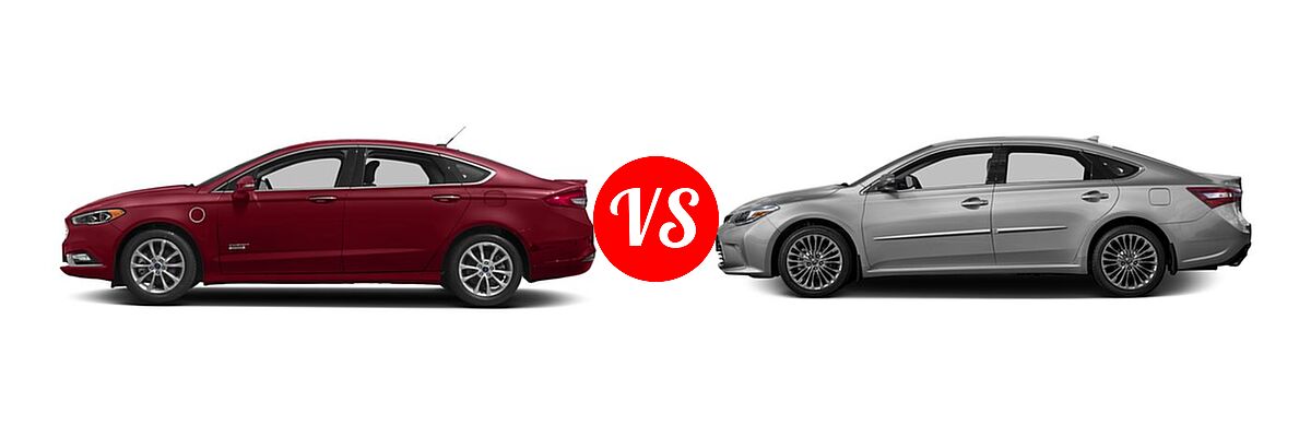 2017 Ford Fusion Energi Sedan Titanium vs. 2017 Toyota Avalon Sedan Limited - Side Comparison