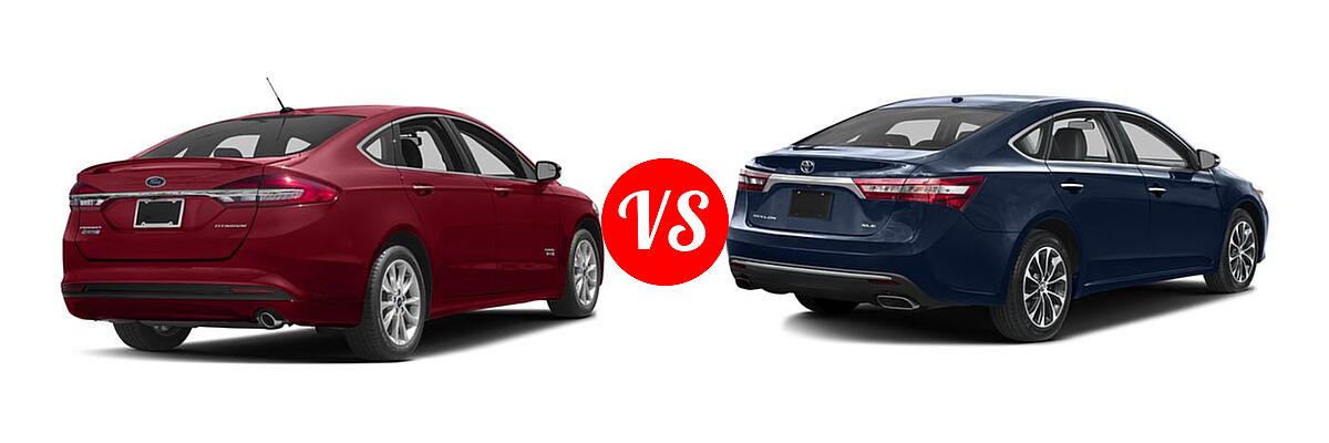 2017 Ford Fusion Energi Sedan Titanium vs. 2017 Toyota Avalon Sedan Touring / XLE / XLE Plus / XLE Premium - Rear Right Comparison