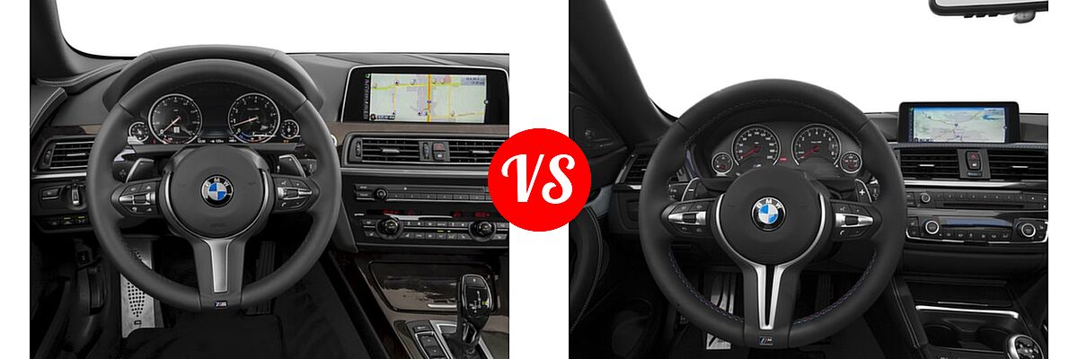 2017 BMW 6 Series Convertible 640i / 640i xDrive vs. 2017 BMW M4 Convertible Convertible - Dashboard Comparison