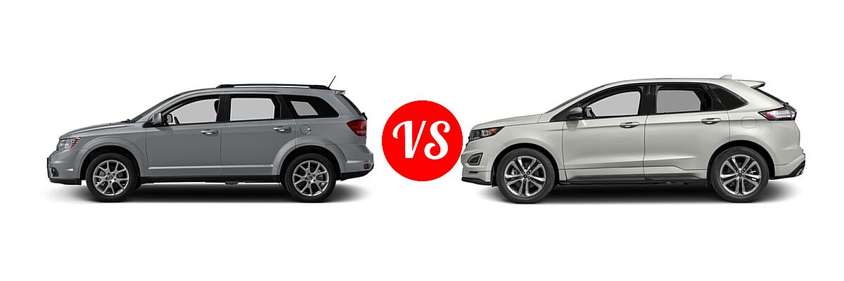 2016 Dodge Journey SUV SXT vs. 2016 Ford Edge SUV Sport - Side Comparison