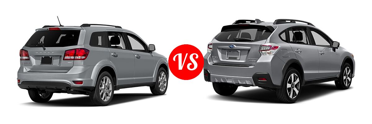 2016 Dodge Journey SUV SXT vs. 2016 Subaru Crosstrek SUV Hybrid Touring - Rear Right Comparison