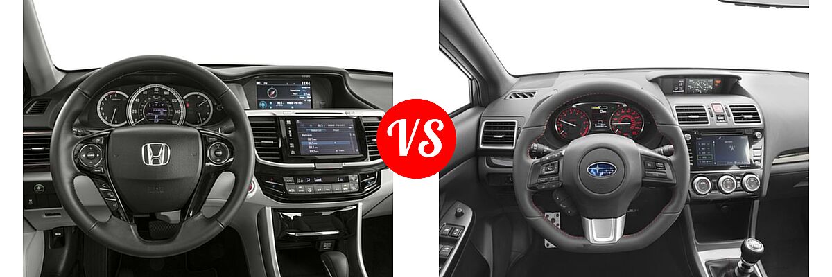 2016 Honda Accord Sedan EX-L vs. 2016 Subaru WRX Sedan Limited / Premium - Dashboard Comparison