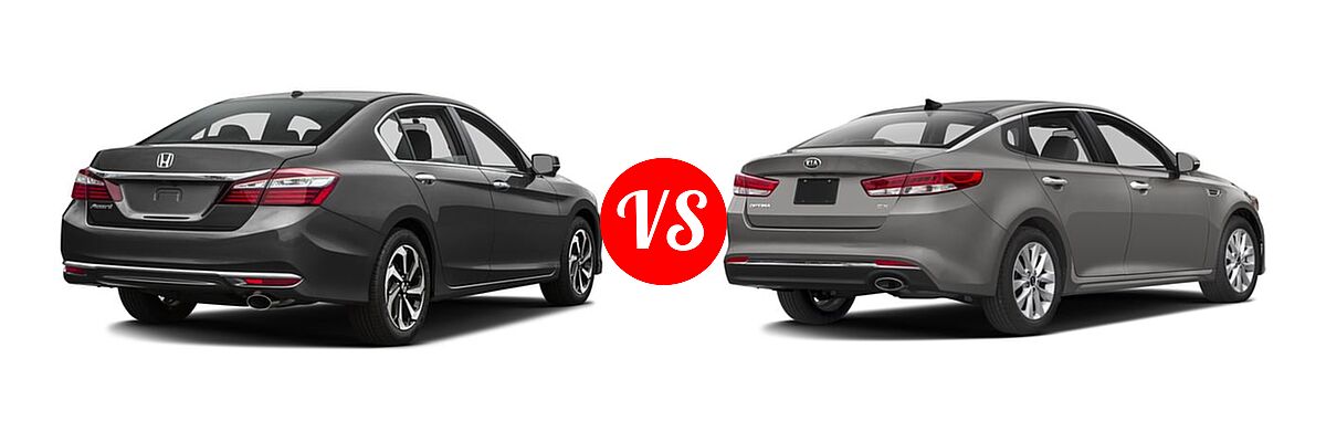 2016 Honda Accord Sedan EX vs. 2016 Kia Optima Sedan EX / LX / LX Turbo - Rear Right Comparison