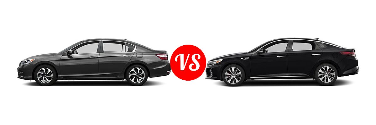 2016 Honda Accord Sedan EX vs. 2016 Kia Optima Sedan SX Turbo / SXL Turbo - Side Comparison