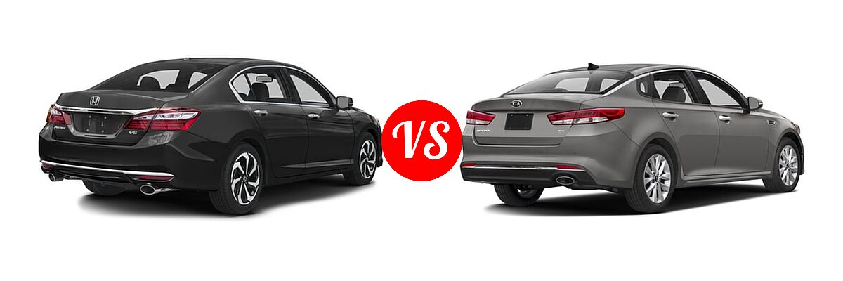 2016 Honda Accord Sedan EX-L vs. 2016 Kia Optima Sedan EX / LX / LX Turbo - Rear Right Comparison