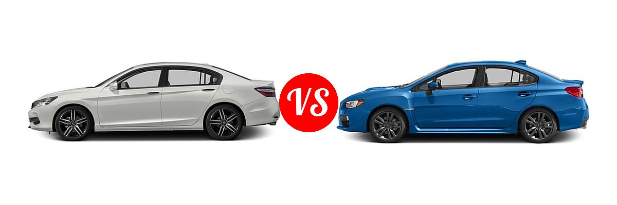2016 Honda Accord Sedan Touring vs. 2016 Subaru WRX Sedan Limited / Premium - Side Comparison