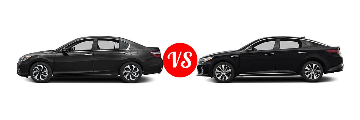 2016 Honda Accord Sedan EX-L vs. 2016 Kia Optima Sedan SX Turbo / SXL Turbo - Side Comparison
