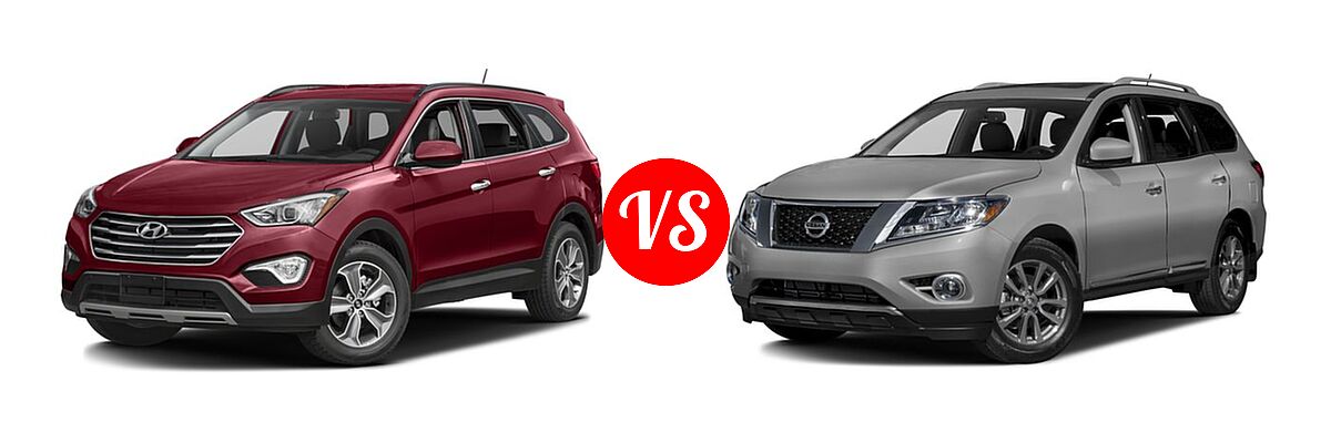 2016 Hyundai Santa Fe vs. 2016 Nissan Pathfinder | Vehie.com