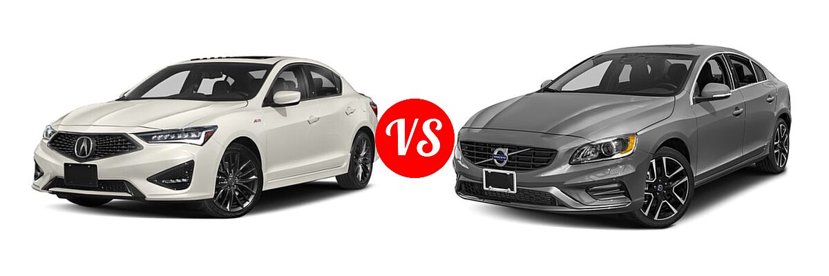 2020 Acura ILX Sedan w/Premium/A-Spec Pkg / w/Technology/A-Spec Pkg vs. 2018 Volvo S60 Sedan Dynamic - Front Left Comparison