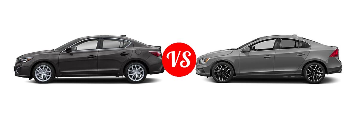 2020 Acura ILX Sedan Sedan vs. 2018 Volvo S60 Sedan Dynamic - Side Comparison