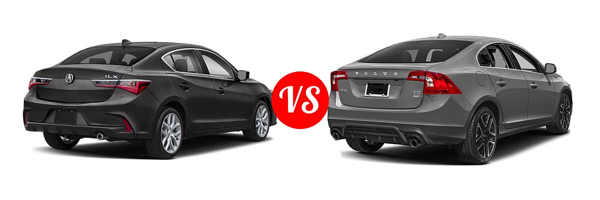 2020 Acura ILX Sedan Sedan vs. 2018 Volvo S60 Sedan Dynamic - Rear Right Comparison
