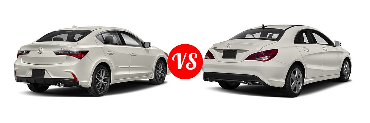 2020 Acura ILX Sedan w/Premium Pkg / w/Technology Pkg vs. 2018 Mercedes-Benz CLA-Class Sedan CLA 250 - Rear Right Comparison