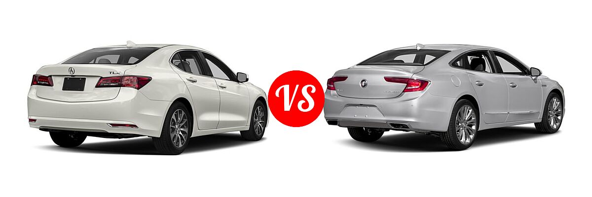 2017 Acura TLX Sedan FWD vs. 2017 Buick LaCrosse Sedan Essence / Preferred / Premium - Rear Right Comparison