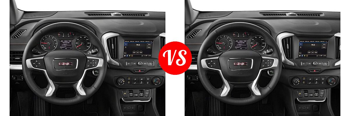 2018 GMC Terrain SUV SL / SLE vs. 2018 GMC Terrain SUV Diesel SLE - Dashboard Comparison