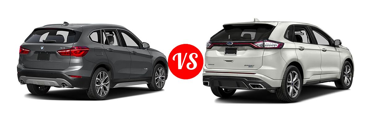 2016 BMW X1 SUV xDrive28i vs. 2016 Ford Edge SUV Sport - Rear Right Comparison