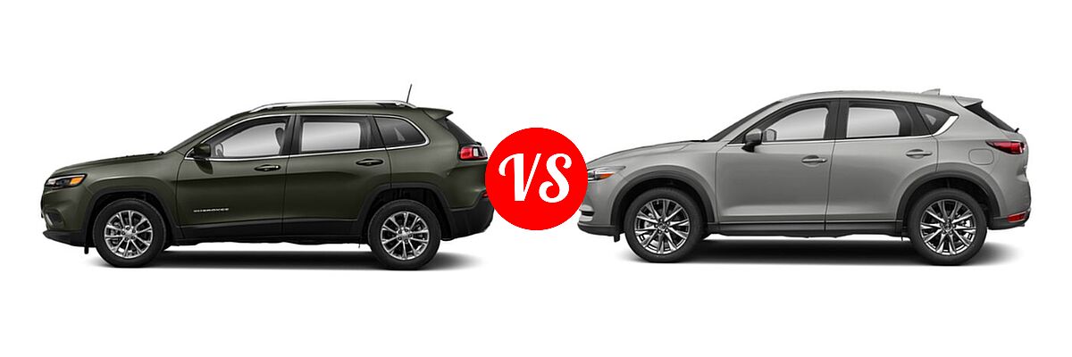 2019 Jeep Cherokee SUV Limited vs. 2019 Mazda CX-5 SUV Signature - Side Comparison
