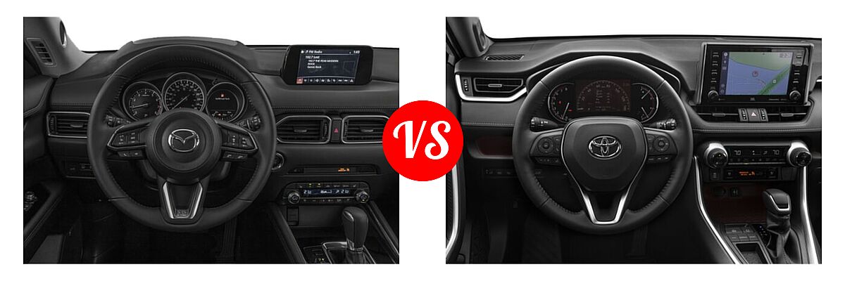 2020 Mazda CX-5 SUV Signature vs. 2020 Toyota RAV4 SUV Limited - Dashboard Comparison