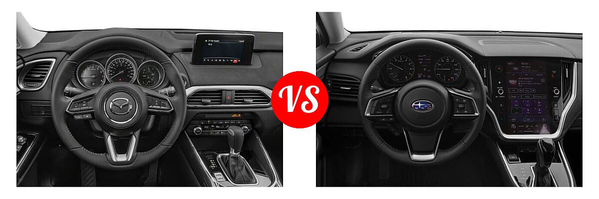 2020 Mazda CX-9 SUV Grand Touring vs. 2020 Subaru Outback SUV CVT / Limited / Limited XT / Onyx Edition XT / Premium / Touring / Touring XT - Dashboard Comparison