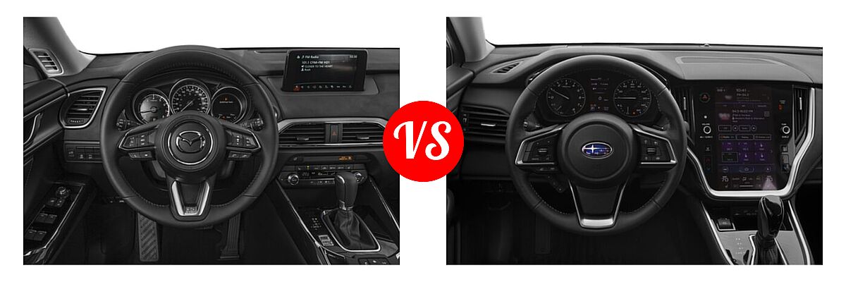 2020 Mazda CX-9 SUV Signature vs. 2020 Subaru Outback SUV CVT / Limited / Limited XT / Onyx Edition XT / Premium / Touring / Touring XT - Dashboard Comparison