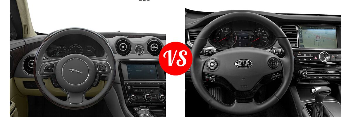 2016 Jaguar XJ Sedan XJL Portfolio / XJL Supercharged vs. 2016 Kia K900 Sedan Premium - Dashboard Comparison