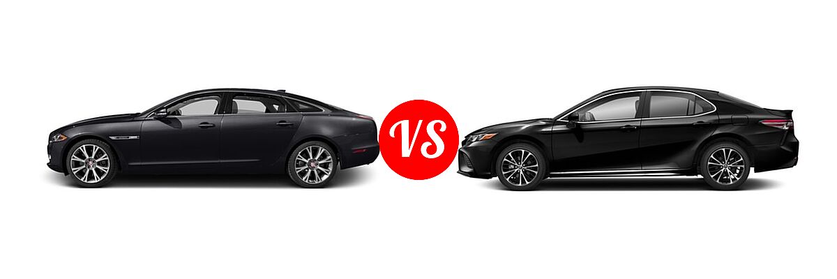 2016 Jaguar XJ Sedan XJL Portfolio / XJL Supercharged vs. 2018 Toyota Camry Sedan SE / XSE - Side Comparison