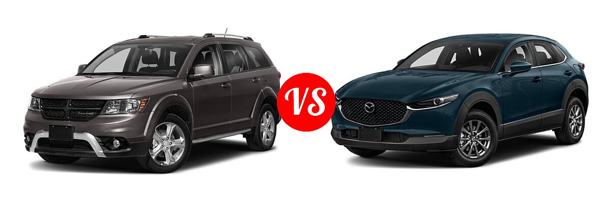 2020 Dodge Journey SUV Crossroad vs. 2020 Mazda CX-30 SUV FWD - Front Left Comparison