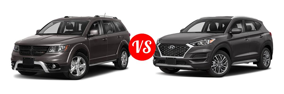 2020 Dodge Journey SUV Crossroad vs. 2020 Hyundai Tucson SUV SEL - Front Left Comparison