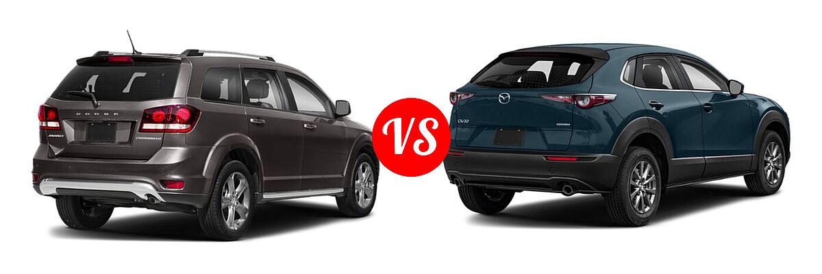 2020 Dodge Journey SUV Crossroad vs. 2020 Mazda CX-30 SUV FWD - Rear Right Comparison