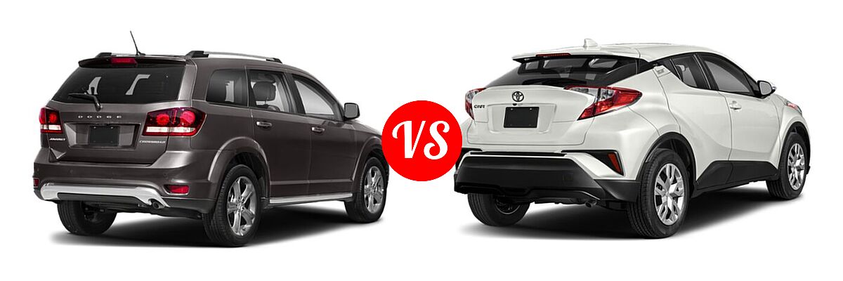 2020 Dodge Journey SUV Crossroad vs. 2020 Toyota C-HR SUV Limited - Rear Right Comparison