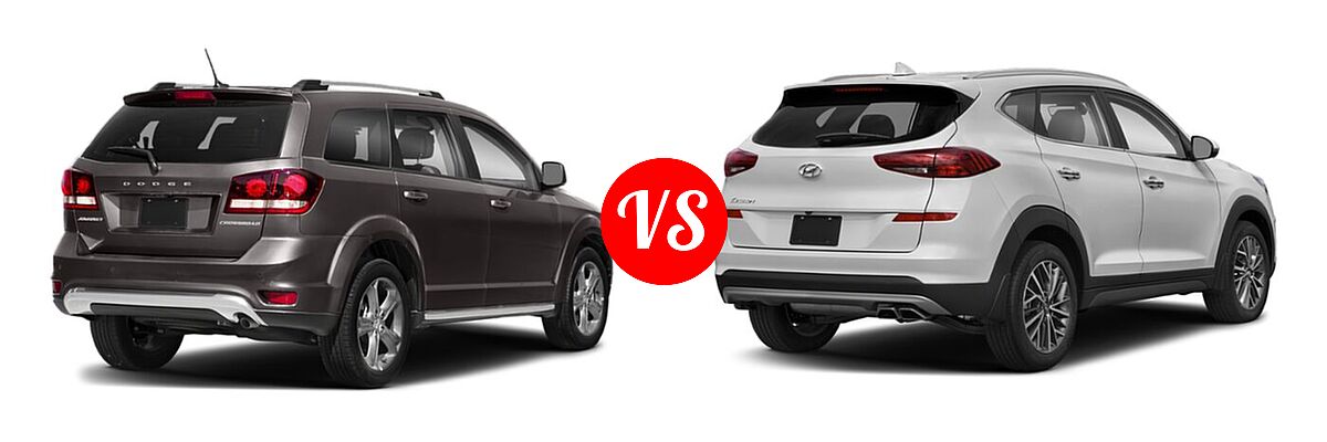 2020 Dodge Journey SUV Crossroad vs. 2020 Hyundai Tucson SUV Limited - Rear Right Comparison