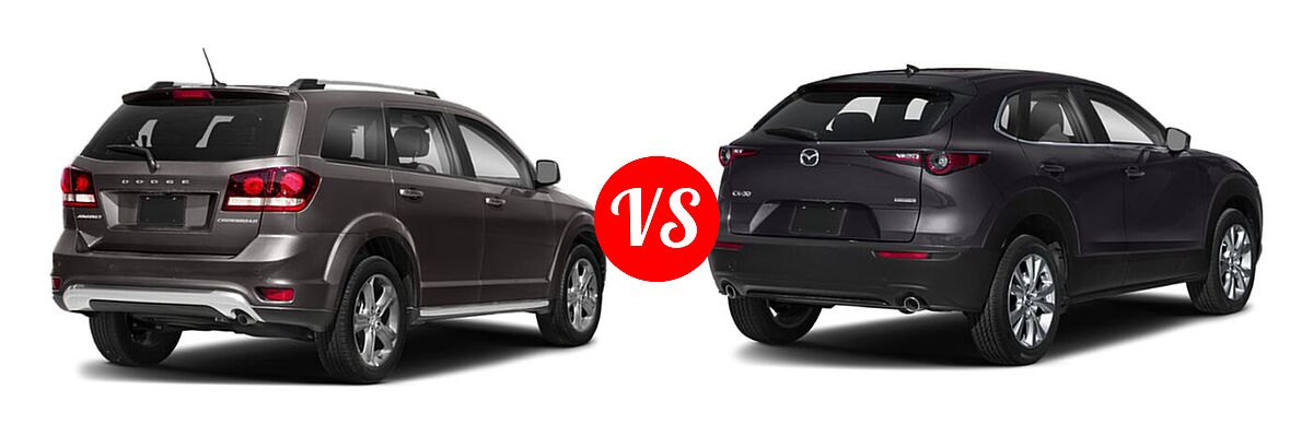 2020 Dodge Journey SUV Crossroad vs. 2020 Mazda CX-30 SUV Preferred Package - Rear Right Comparison