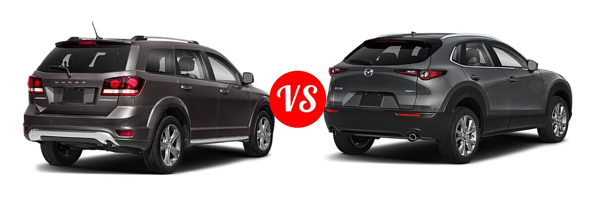 2020 Dodge Journey SUV Crossroad vs. 2020 Mazda CX-30 SUV Premium Package - Rear Right Comparison