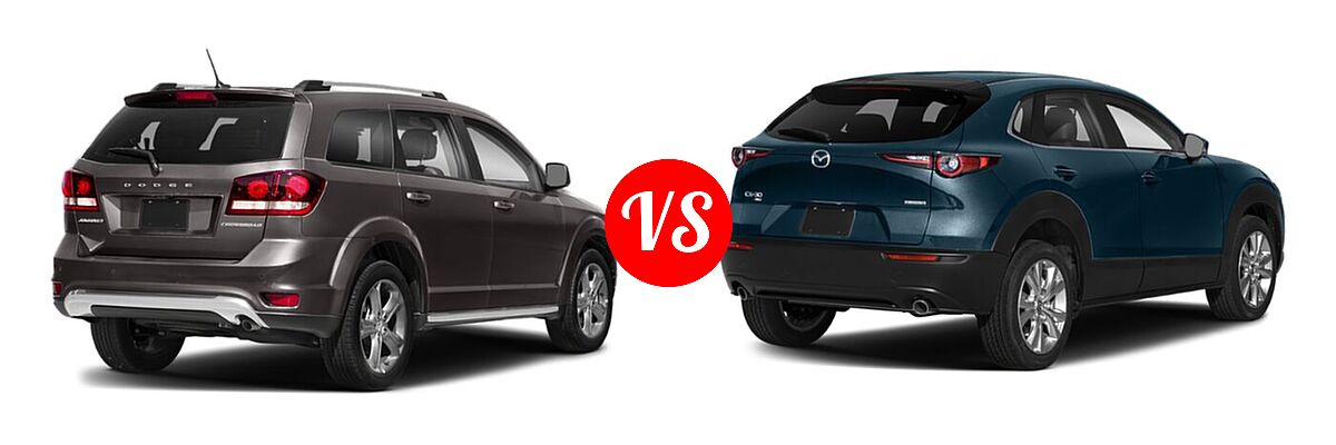 2020 Dodge Journey SUV Crossroad vs. 2020 Mazda CX-30 SUV Select Package - Rear Right Comparison
