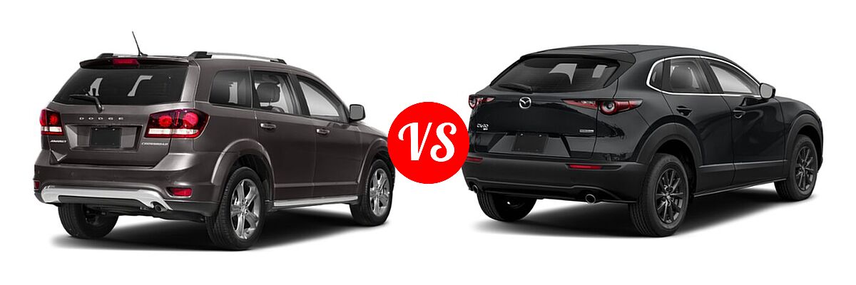 2020 Dodge Journey SUV Crossroad vs. 2020 Mazda CX-30 SUV AWD - Rear Right Comparison
