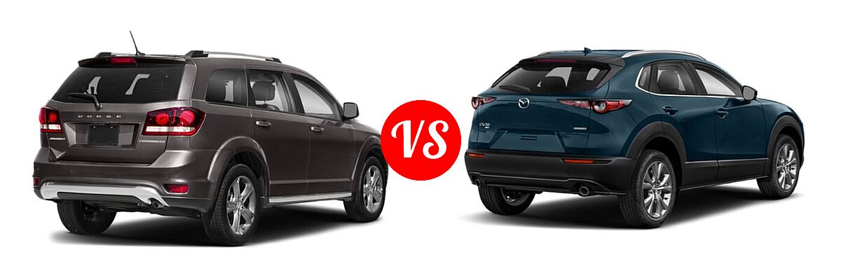 2020 Dodge Journey SUV Crossroad vs. 2020 Mazda CX-30 SUV Premium Package - Rear Right Comparison