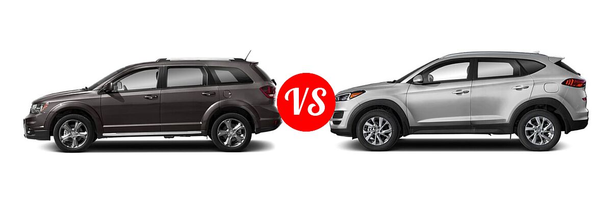 2020 Dodge Journey SUV Crossroad vs. 2020 Hyundai Tucson SUV SE / Value - Side Comparison